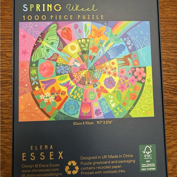 Elena Essex Spring Wheel 1000 Piece Puzzle Complete - Picture 6 of 7
